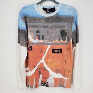 Hood By Air Prisoner Inmate Long Sleeve T Shirt S Mens Layered Orange Blue